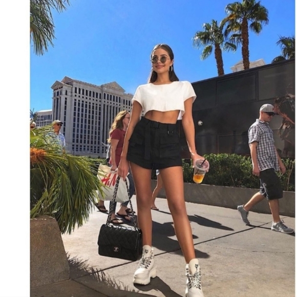 Naked Wolfe Art Wicked Leather Platform Boots Retro  Chunky Heel Women's Sz 10 - Picture 2 of 16